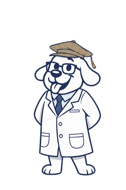 Pawder Wissenschaftler Hund