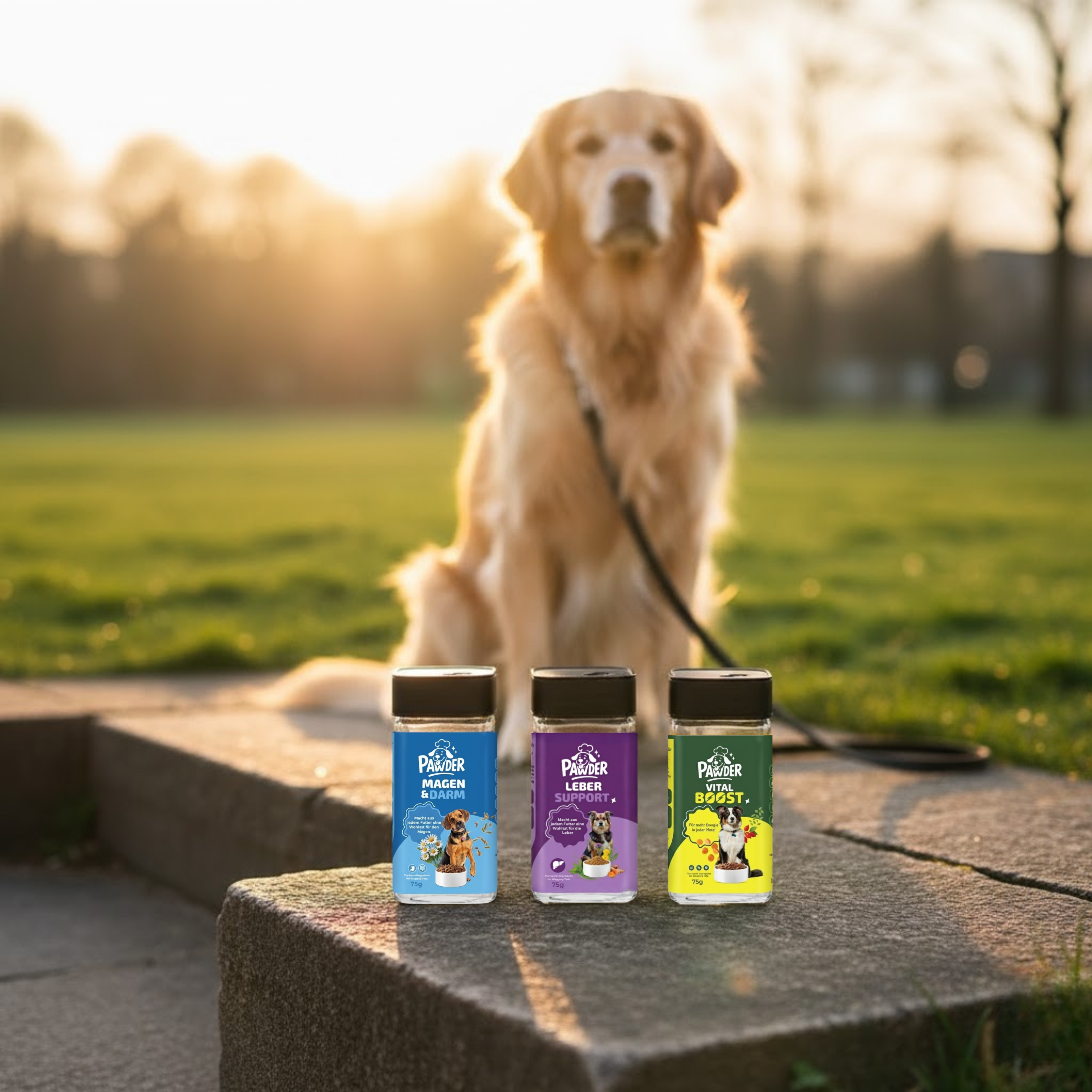 PAWDER – 3er Vorteilspack (Vital Boost, Magen-Darm & Leber Support, je 75g)
