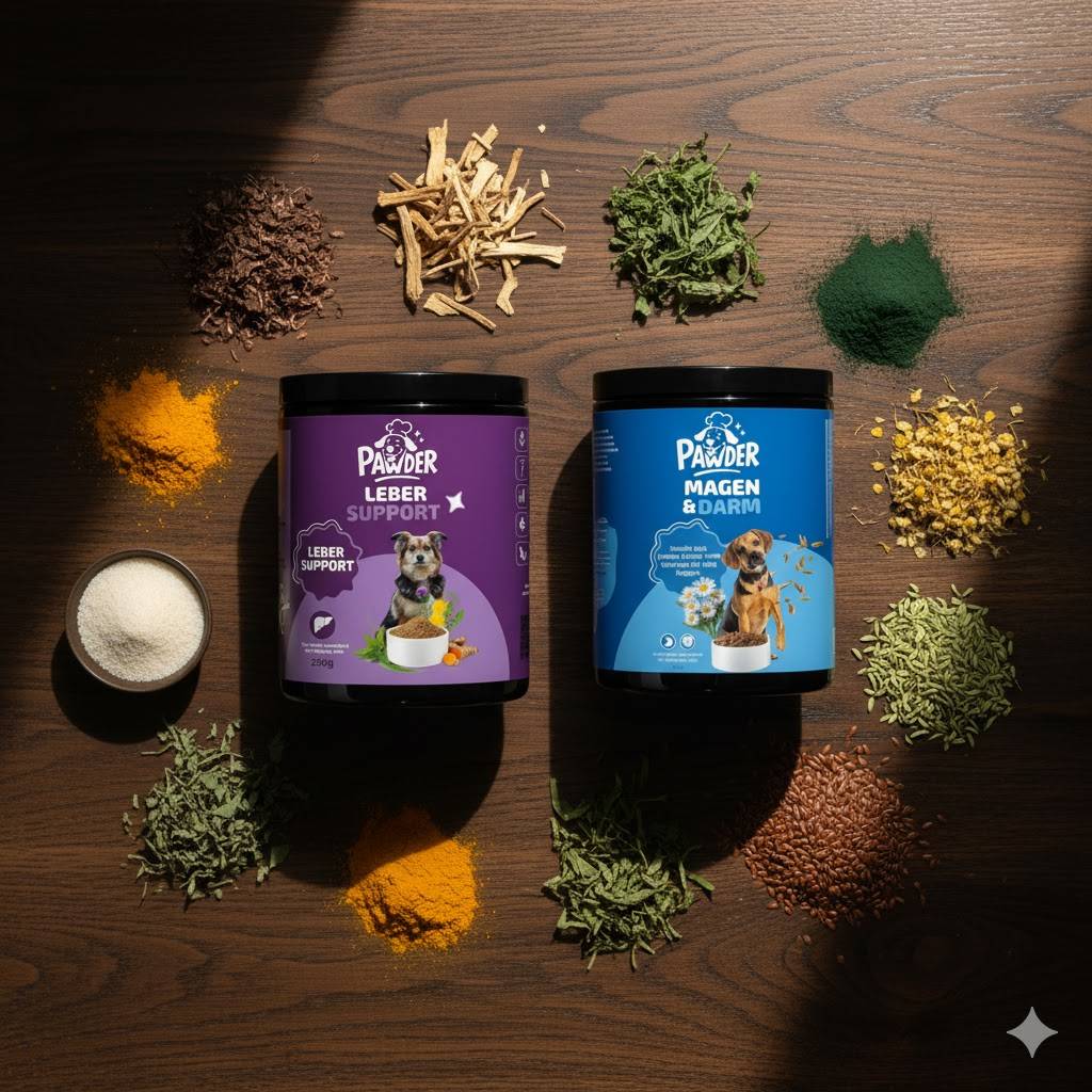 Pawder Leber Support + Magen-Darm – 2er Set (je 250 g)